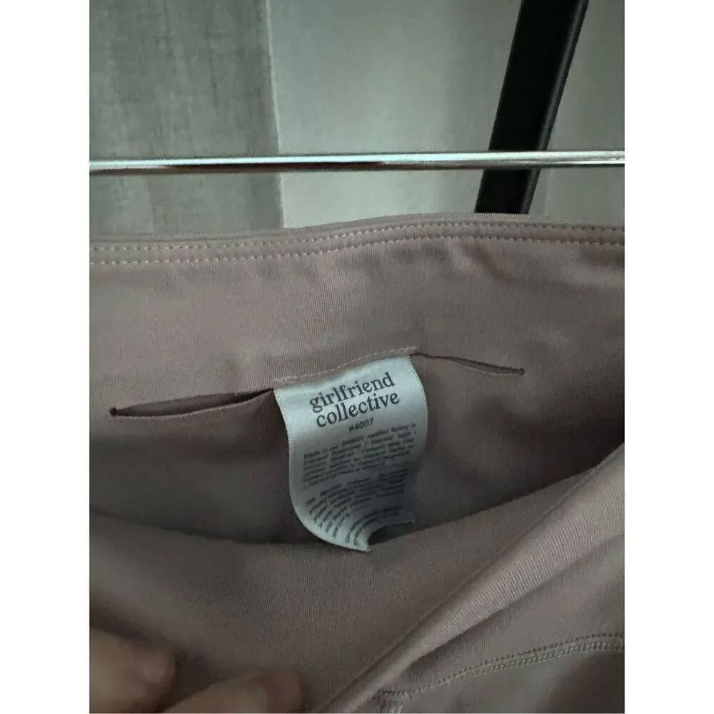 Girlfriend‎ Collective Pink Matcha Compressive High Rise Leggings Womens Small